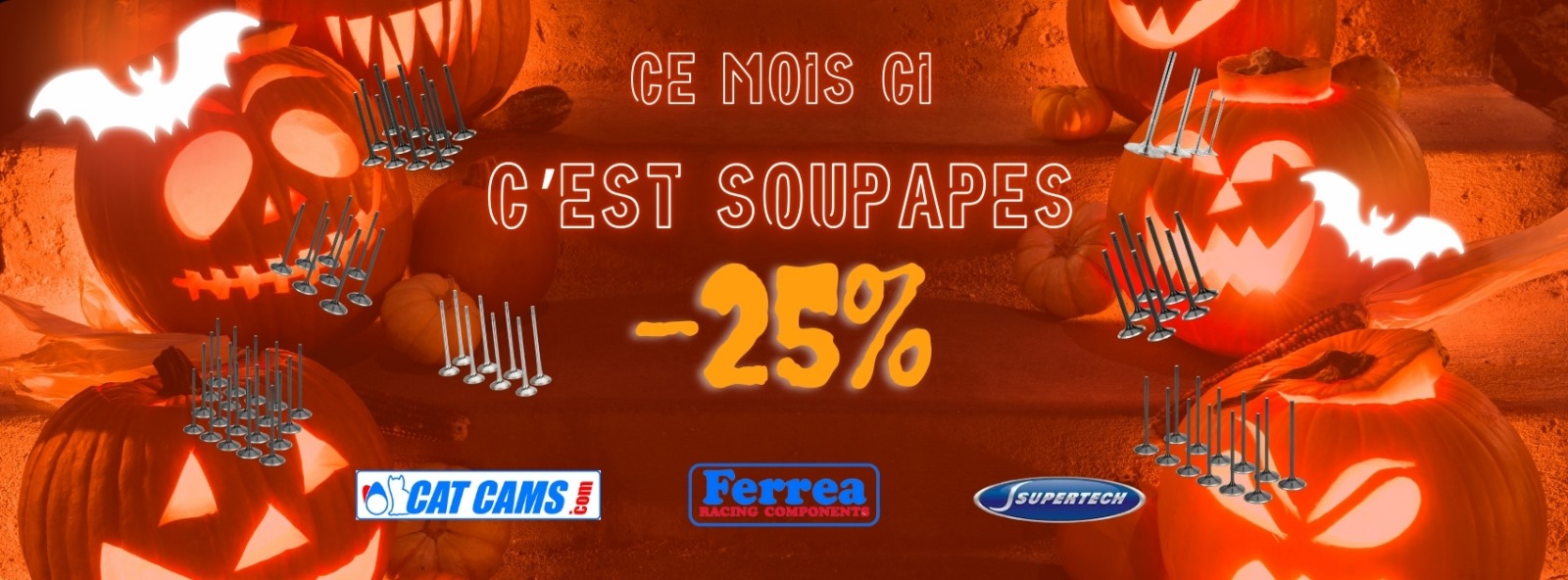 -25% Soupapes renforcées en novembre pour Halloween